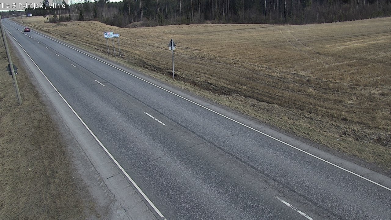 Weather Camera Image Väg 8 Pyhäjoki, Viirre, Pyhäjoki, Pohjois-Pohjanmaa