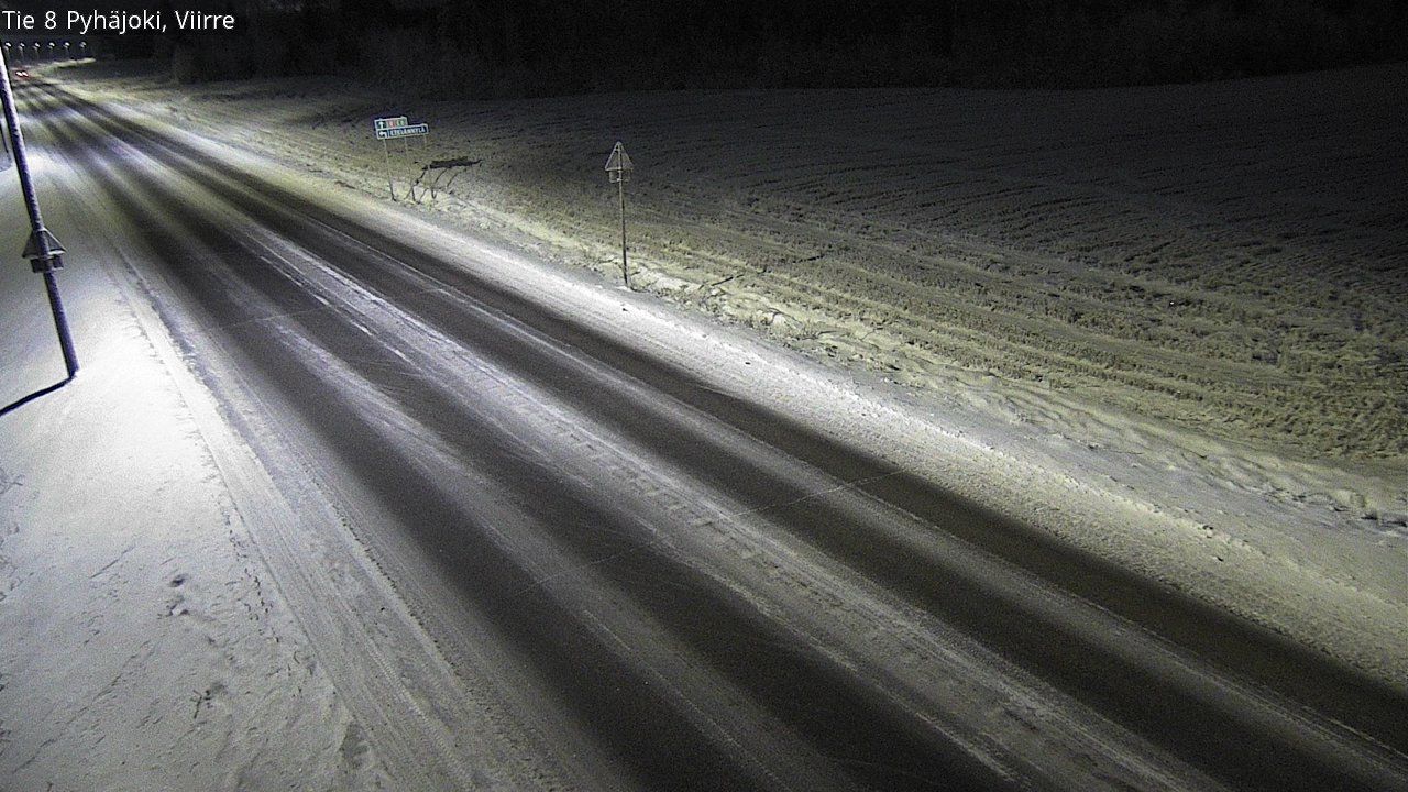 Weather Camera Image Road 8 Pyhäjoki, Viirre, Pyhäjoki, Pohjois-Pohjanmaa