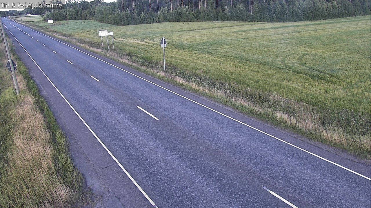 Kelikamerat Kuva Tie 8 Pyhäjoki, Viirre, Pyhäjoki, Pohjois-Pohjanmaa