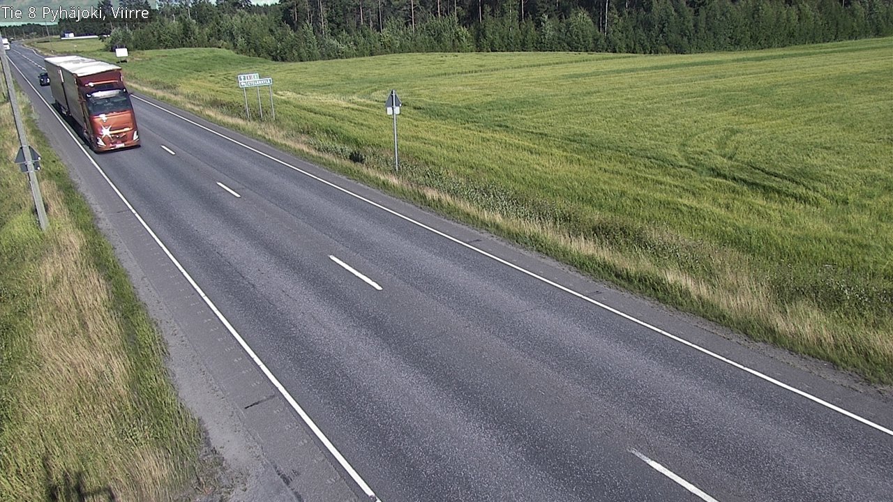 Kelikamerat Kuva Tie 8 Pyhäjoki, Viirre, Pyhäjoki, Pohjois-Pohjanmaa