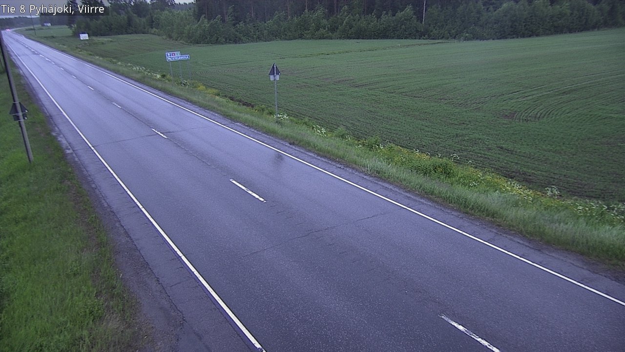 Kelikamerat Kuva Tie 8 Pyhäjoki, Viirre, Pyhäjoki, Pohjois-Pohjanmaa