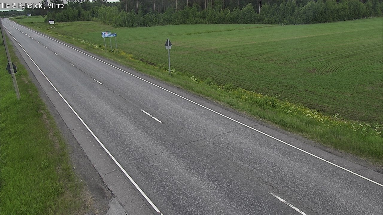 Kelikamerat Kuva Tie 8 Pyhäjoki, Viirre, Pyhäjoki, Pohjois-Pohjanmaa