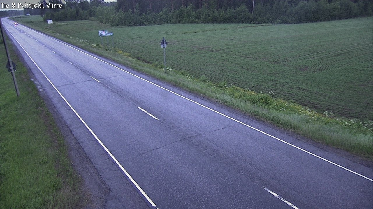 Kelikamerat Kuva Tie 8 Pyhäjoki, Viirre, Pyhäjoki, Pohjois-Pohjanmaa