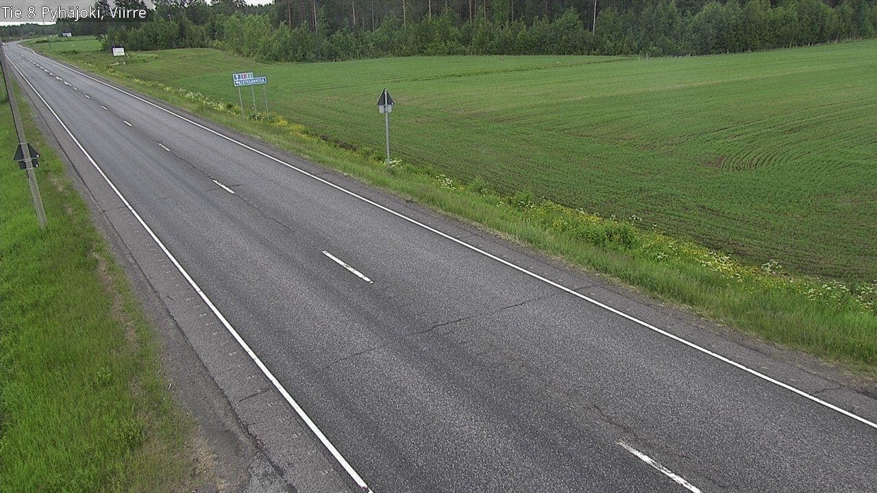 Kelikamerat Kuva Tie 8 Pyhäjoki, Viirre, Pyhäjoki, Pohjois-Pohjanmaa