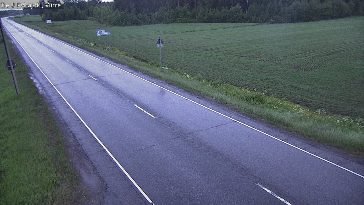 Kelikamerat Kuva Tie 8 Pyhäjoki, Viirre, Pyhäjoki, Pohjois-Pohjanmaa