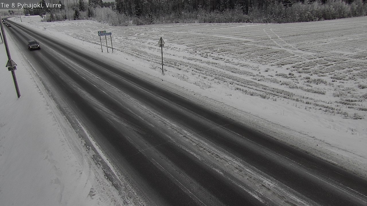 Weather Camera Image Road 8 Pyhäjoki, Viirre, Pyhäjoki, Pohjois-Pohjanmaa