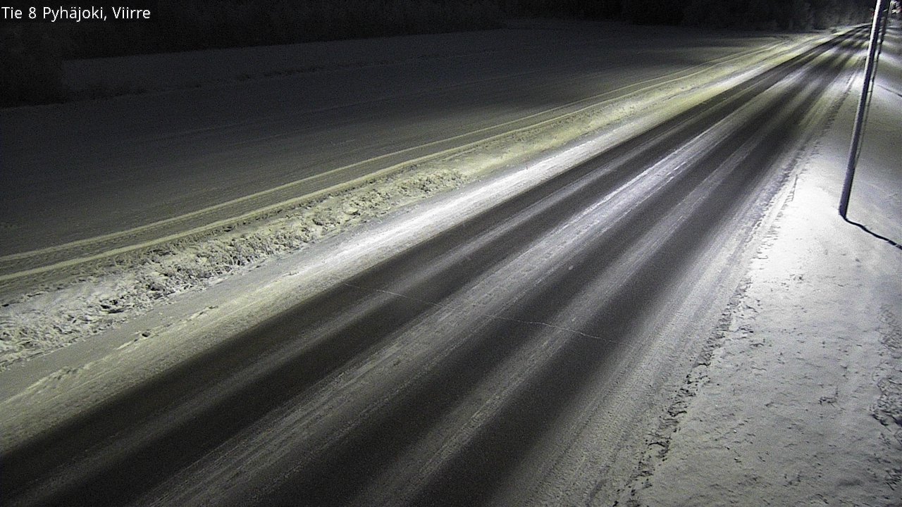 Weather Camera Image Road 8 Pyhäjoki, Viirre, Pyhäjoki, Pohjois-Pohjanmaa