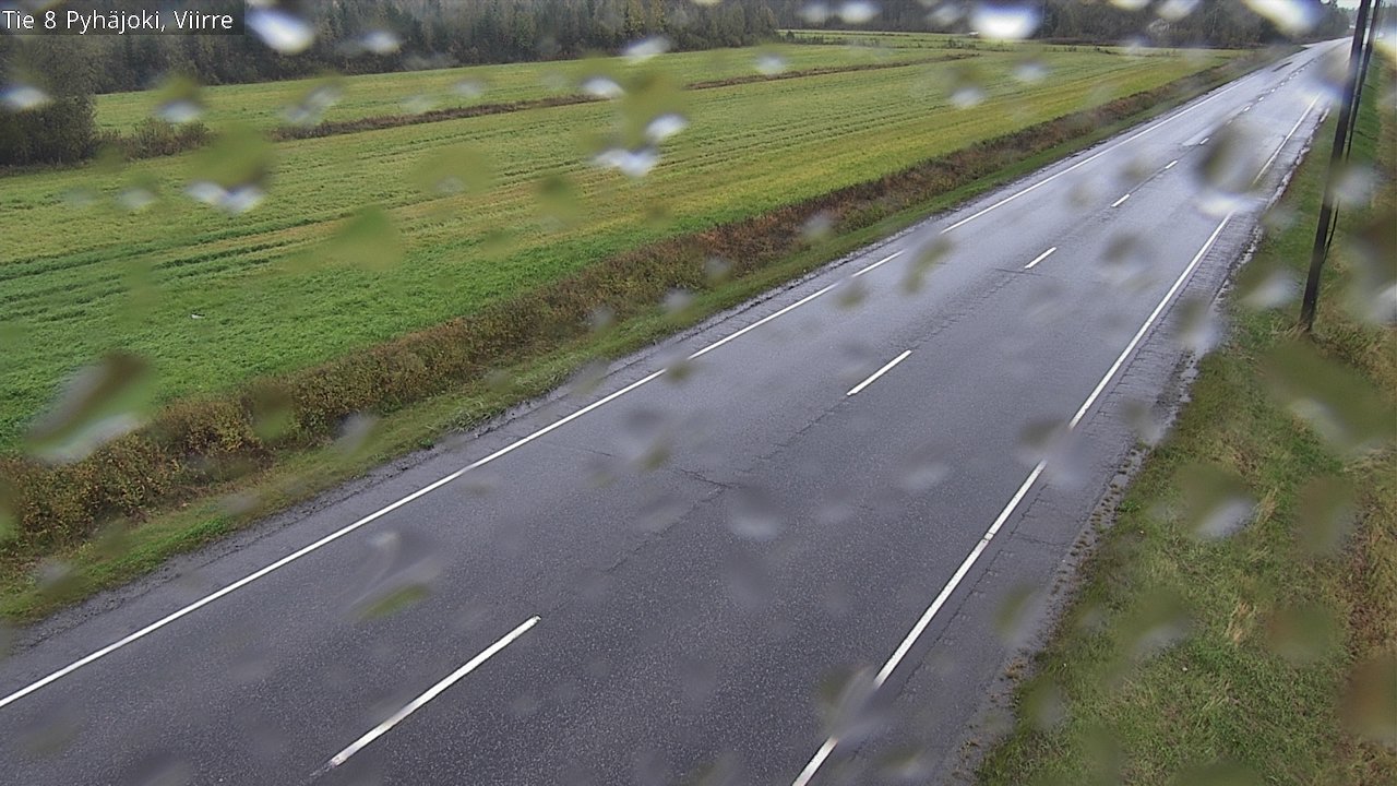 Weather Camera Image Road 8 Pyhäjoki, Viirre, Pyhäjoki, Pohjois-Pohjanmaa
