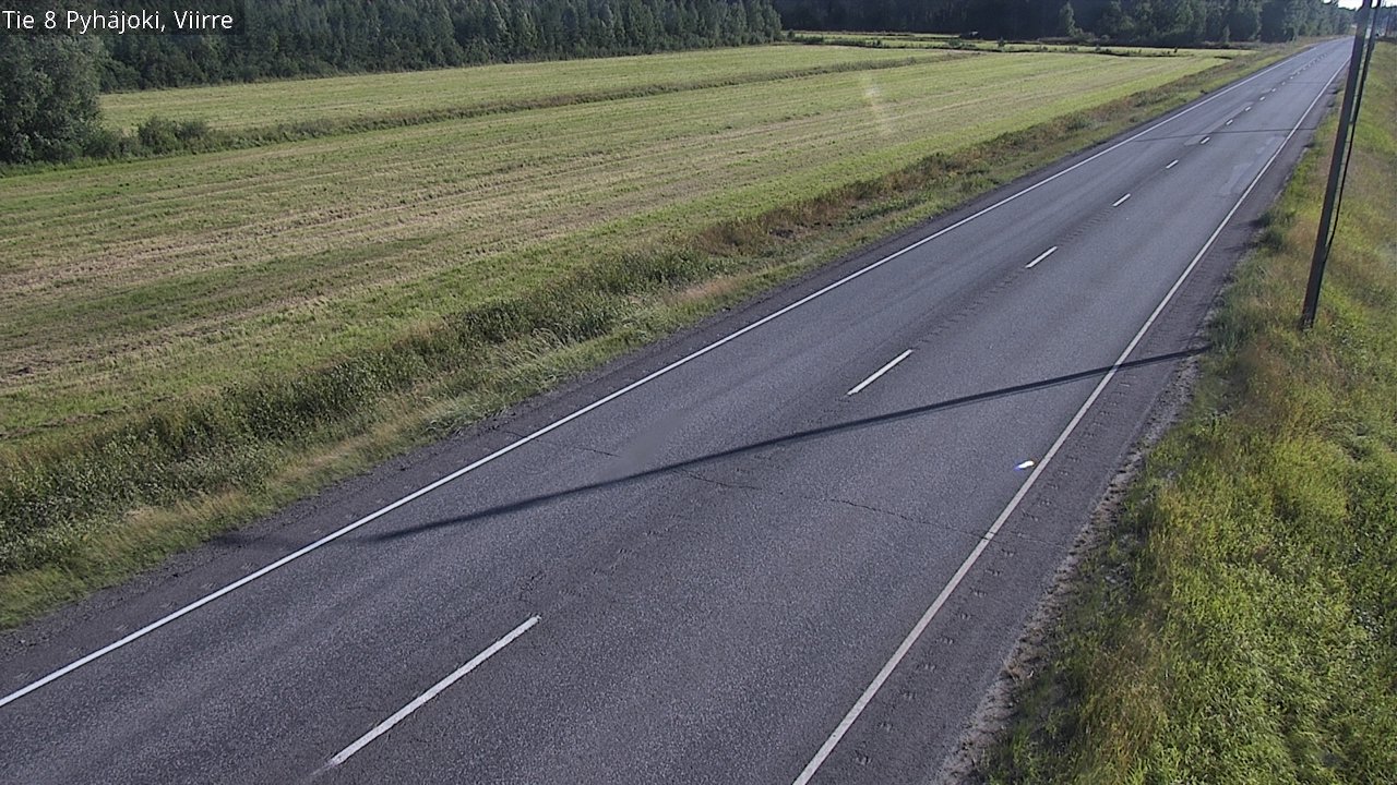 Kelikamerat Kuva Tie 8 Pyhäjoki, Viirre, Pyhäjoki, Pohjois-Pohjanmaa
