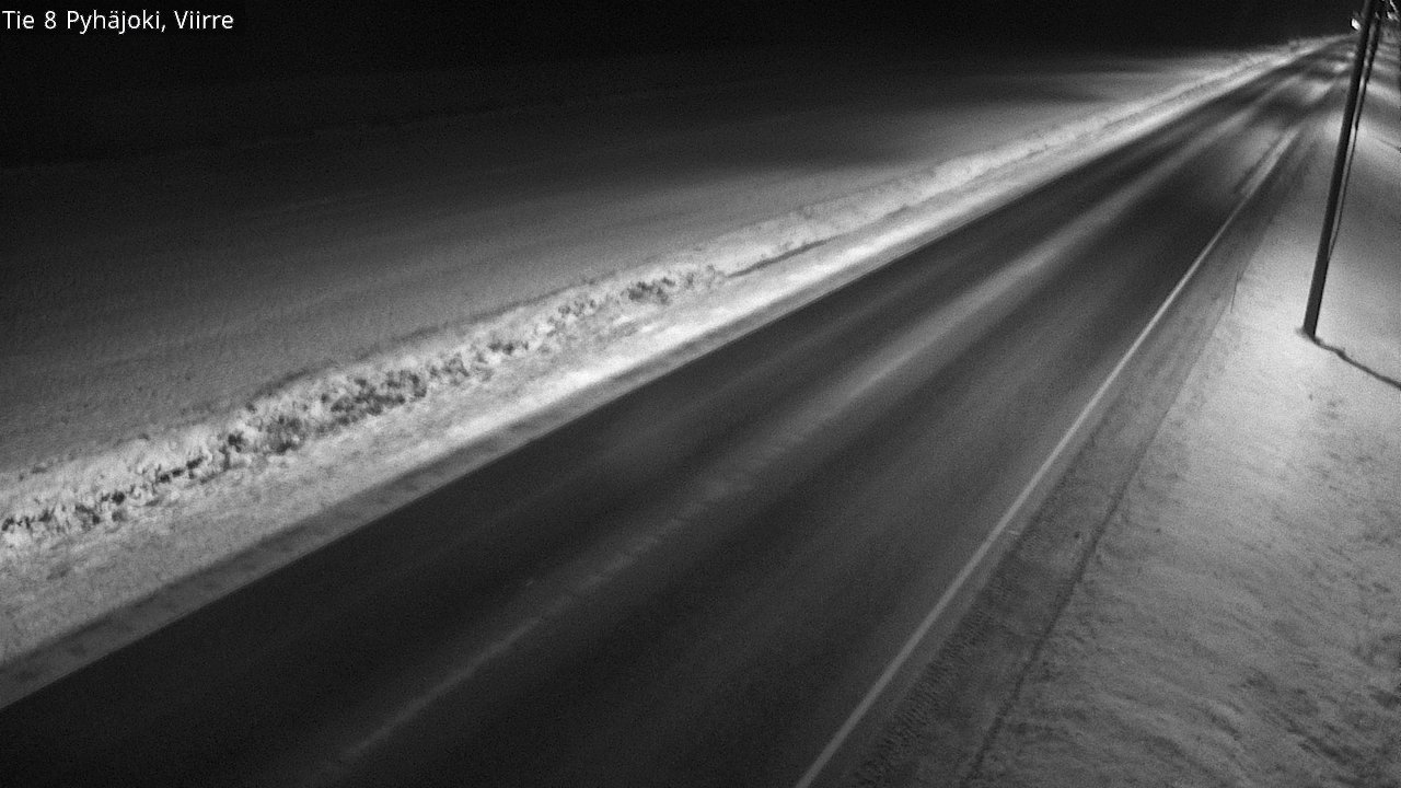 Weather Camera Image Väg 8 Pyhäjoki, Viirre, Pyhäjoki, Pohjois-Pohjanmaa