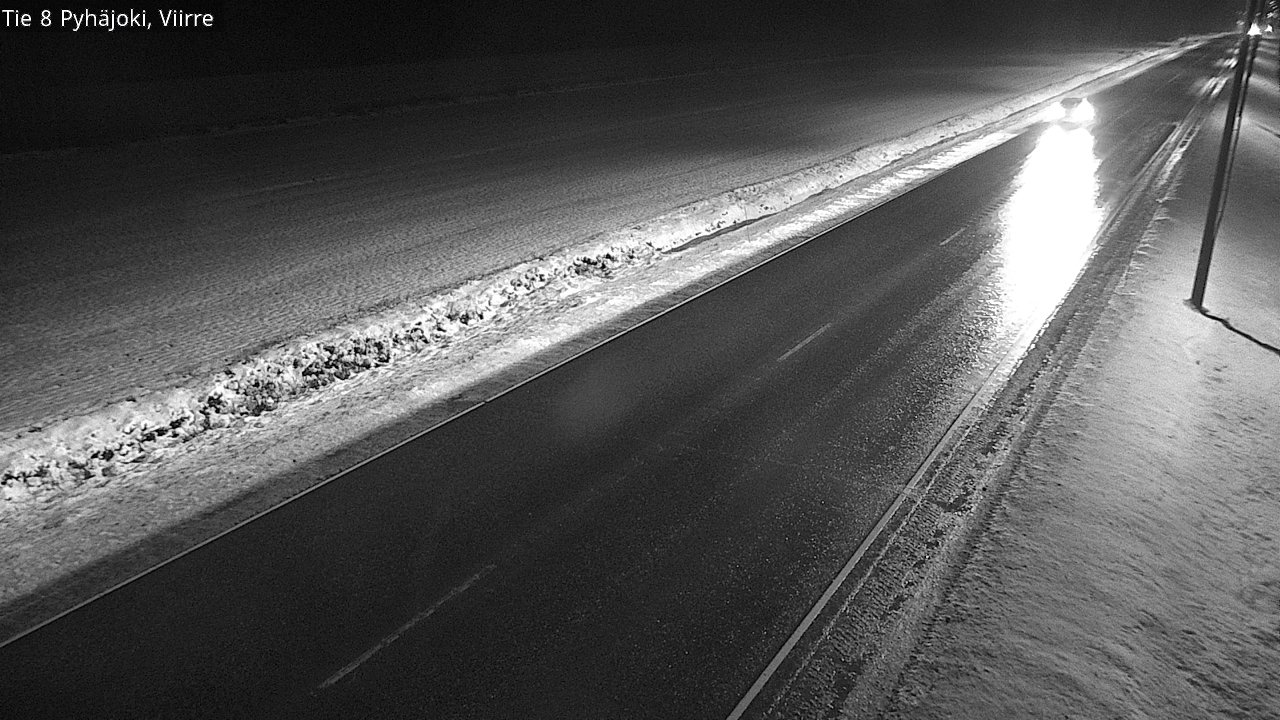 Weather Camera Image Väg 8 Pyhäjoki, Viirre, Pyhäjoki, Pohjois-Pohjanmaa