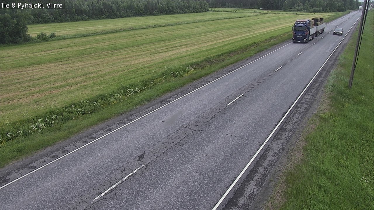 Kelikamerat Kuva Tie 8 Pyhäjoki, Viirre, Pyhäjoki, Pohjois-Pohjanmaa