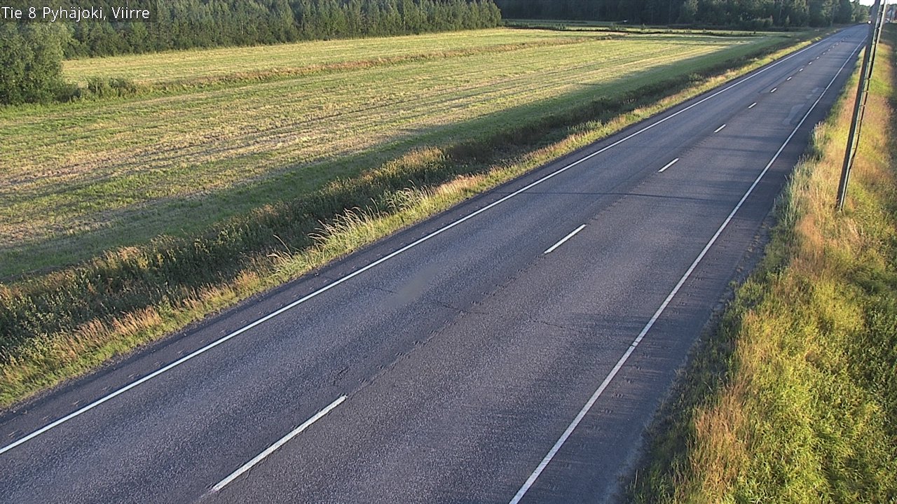 Kelikamerat Kuva Tie 8 Pyhäjoki, Viirre, Pyhäjoki, Pohjois-Pohjanmaa