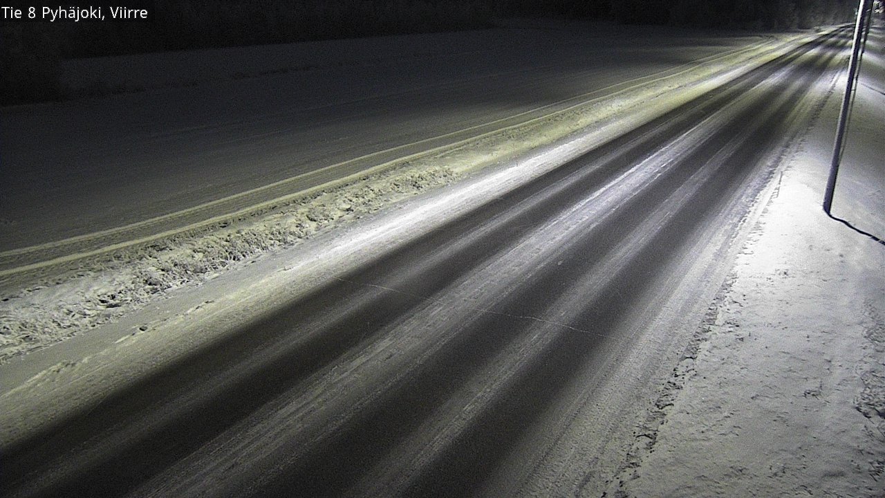 Weather Camera Image Road 8 Pyhäjoki, Viirre, Pyhäjoki, Pohjois-Pohjanmaa