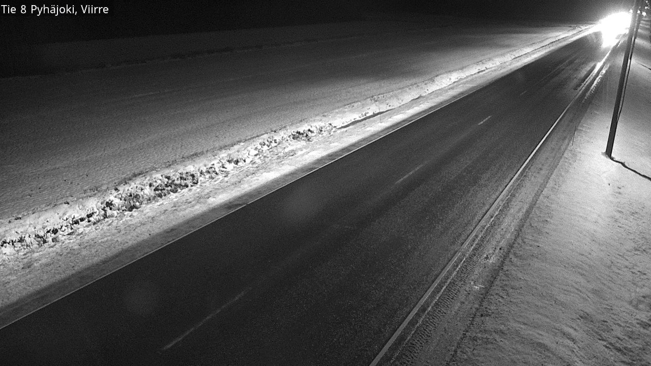 Weather Camera Image Väg 8 Pyhäjoki, Viirre, Pyhäjoki, Pohjois-Pohjanmaa