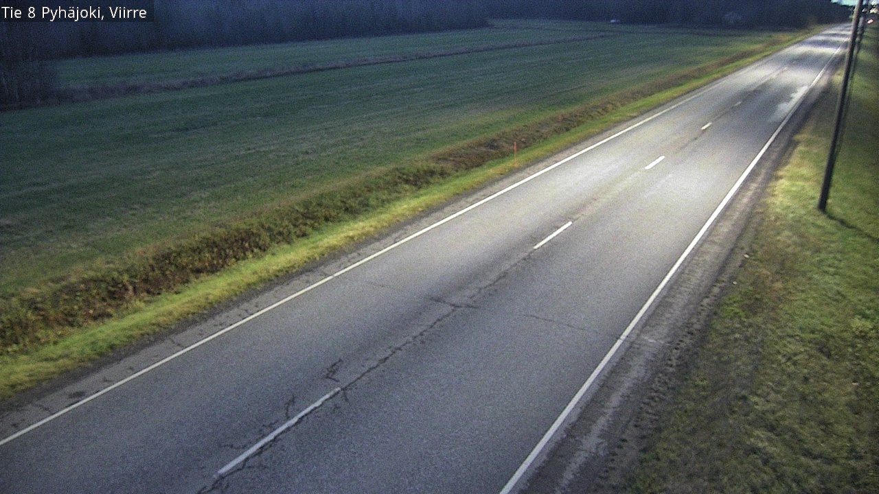 Kelikamerat Kuva Tie 8 Pyhäjoki, Viirre, Pyhäjoki, Pohjois-Pohjanmaa