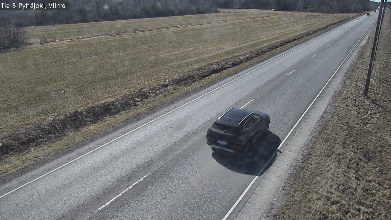 Weather Camera Image Väg 8 Pyhäjoki, Viirre, Pyhäjoki, Pohjois-Pohjanmaa