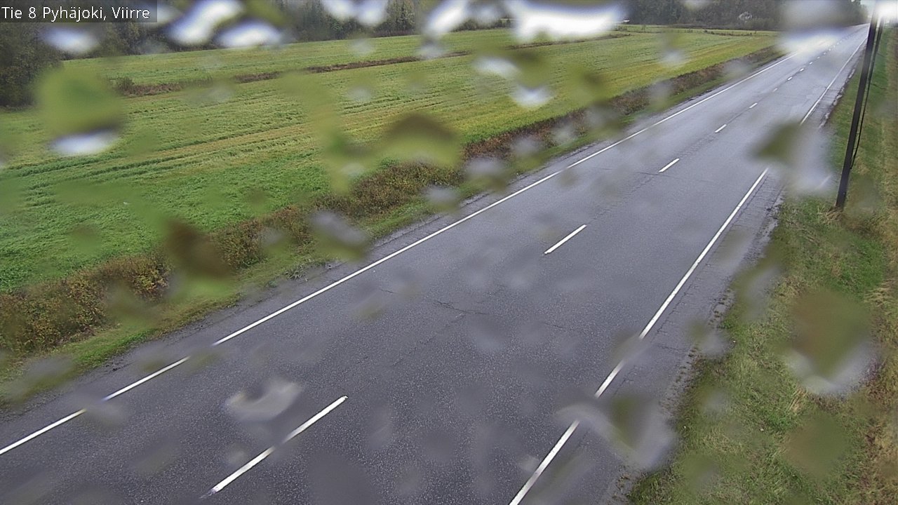 Weather Camera Image Road 8 Pyhäjoki, Viirre, Pyhäjoki, Pohjois-Pohjanmaa