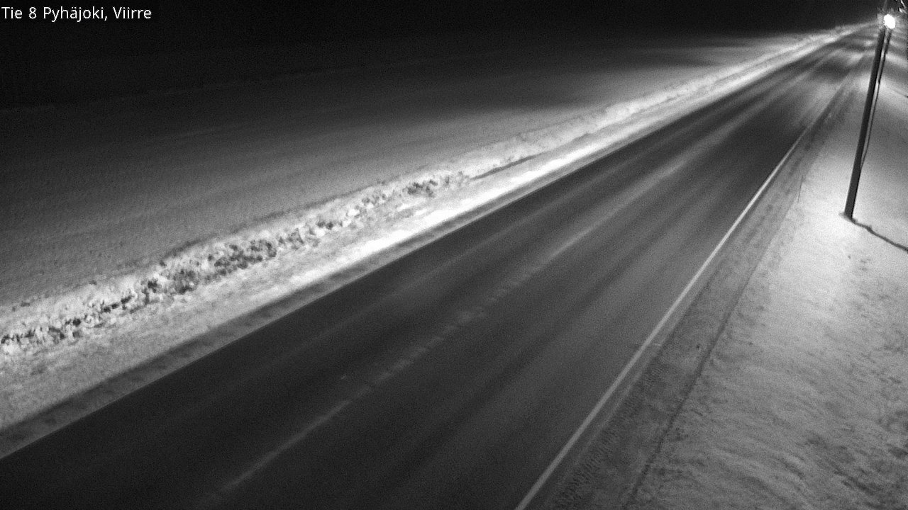 Weather Camera Image Väg 8 Pyhäjoki, Viirre, Pyhäjoki, Pohjois-Pohjanmaa