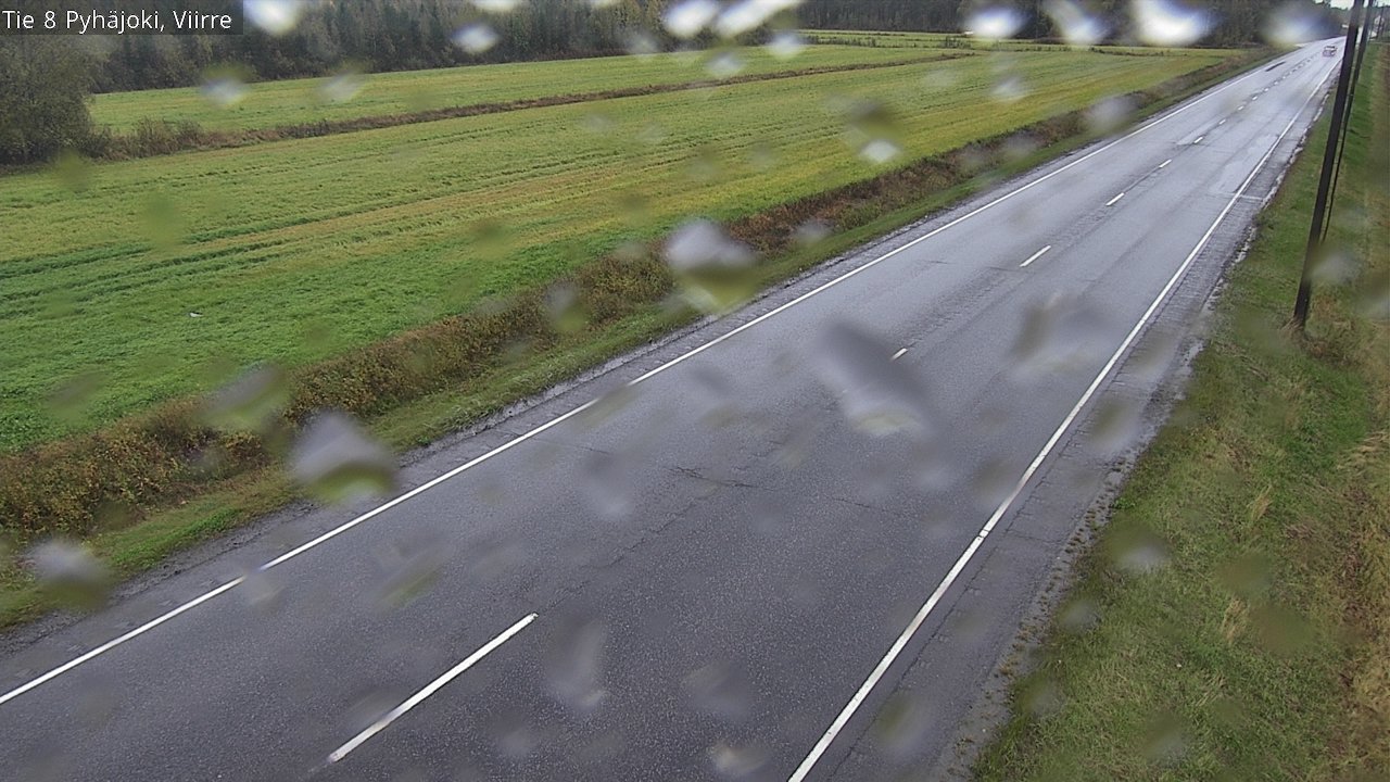 Weather Camera Image Road 8 Pyhäjoki, Viirre, Pyhäjoki, Pohjois-Pohjanmaa