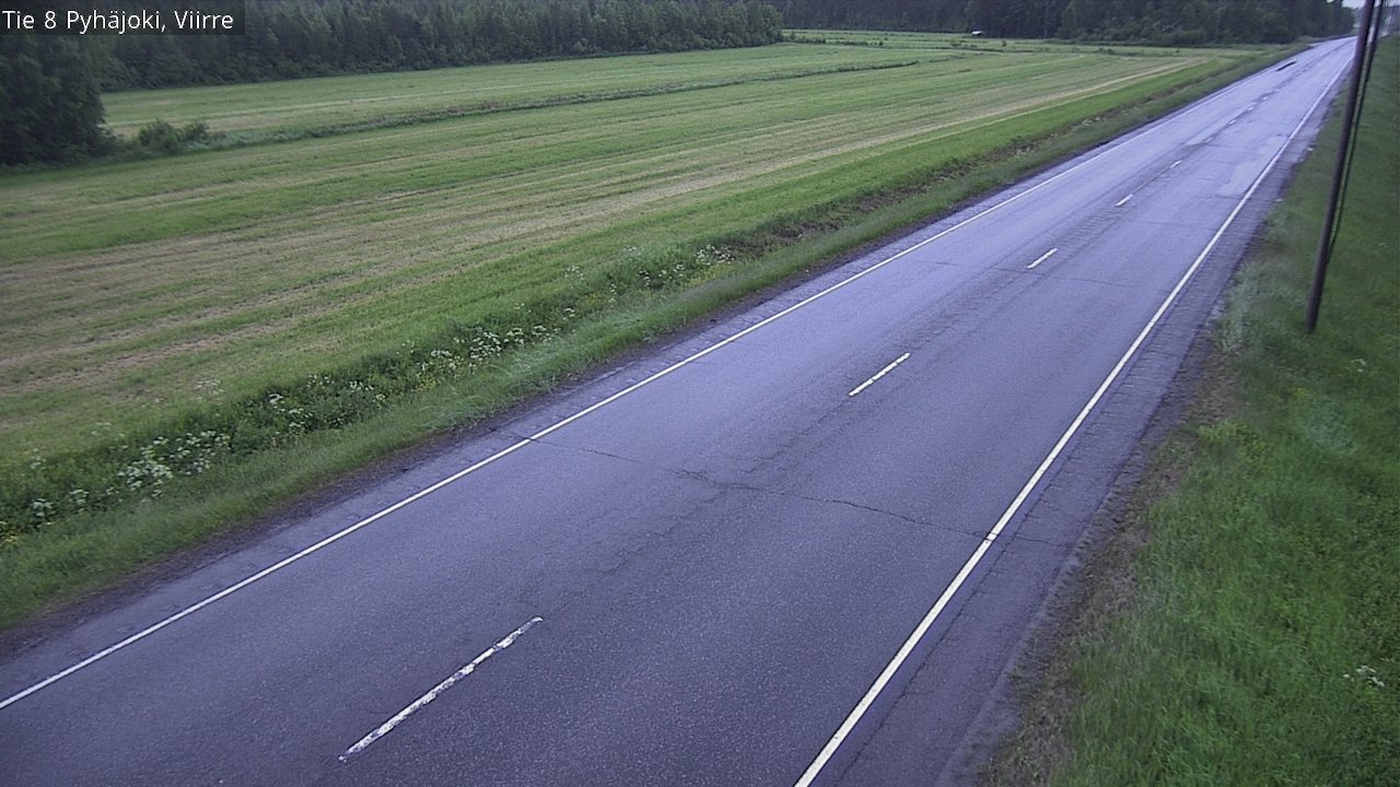 Kelikamerat Kuva Tie 8 Pyhäjoki, Viirre, Pyhäjoki, Pohjois-Pohjanmaa