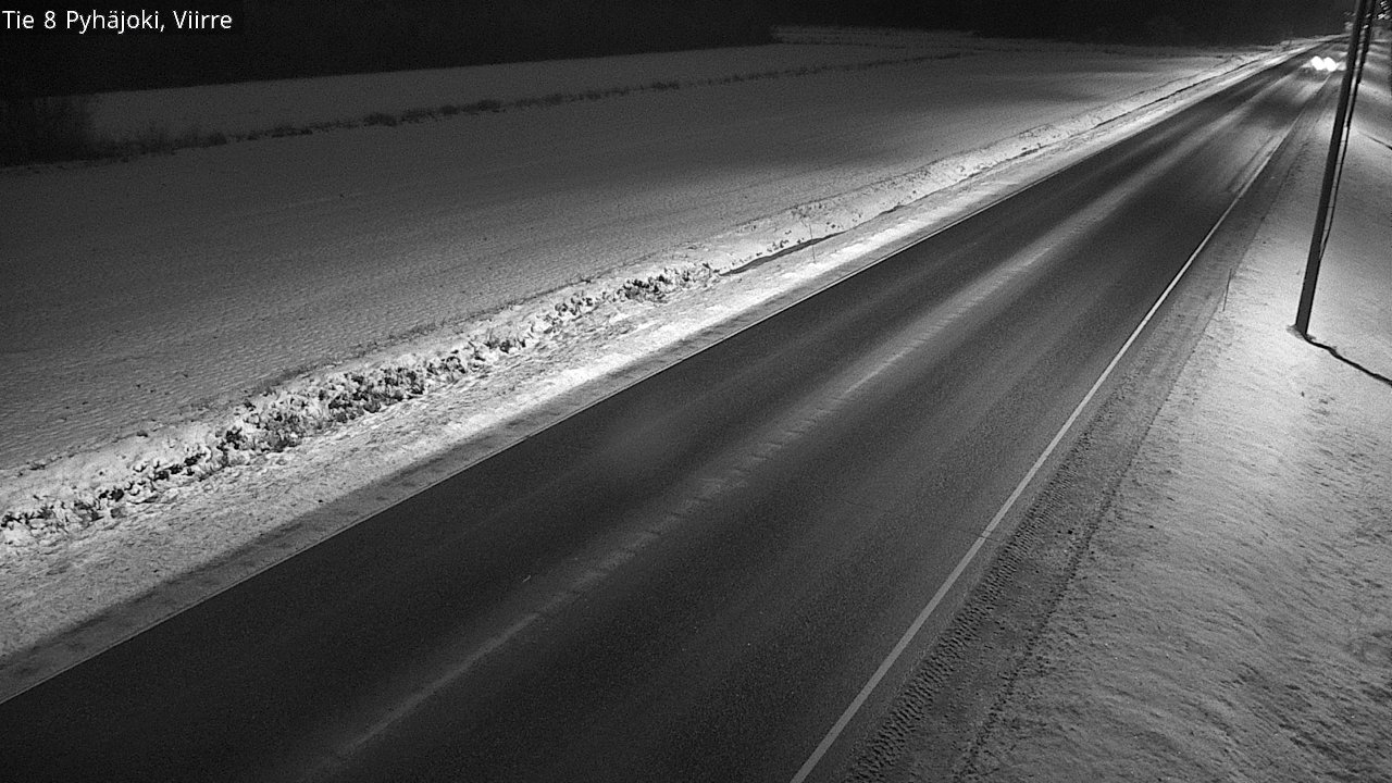 Weather Camera Image Väg 8 Pyhäjoki, Viirre, Pyhäjoki, Pohjois-Pohjanmaa