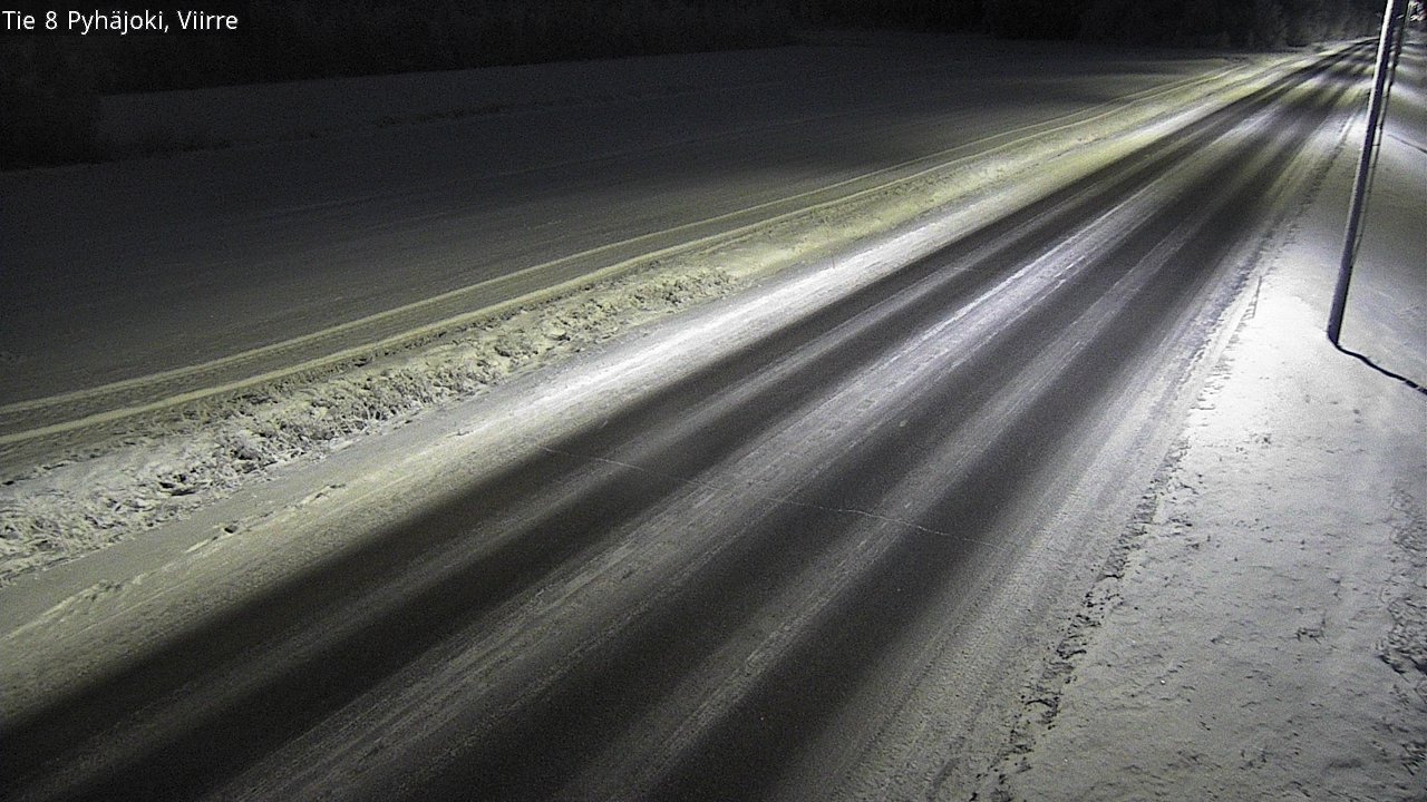 Weather Camera Image Road 8 Pyhäjoki, Viirre, Pyhäjoki, Pohjois-Pohjanmaa