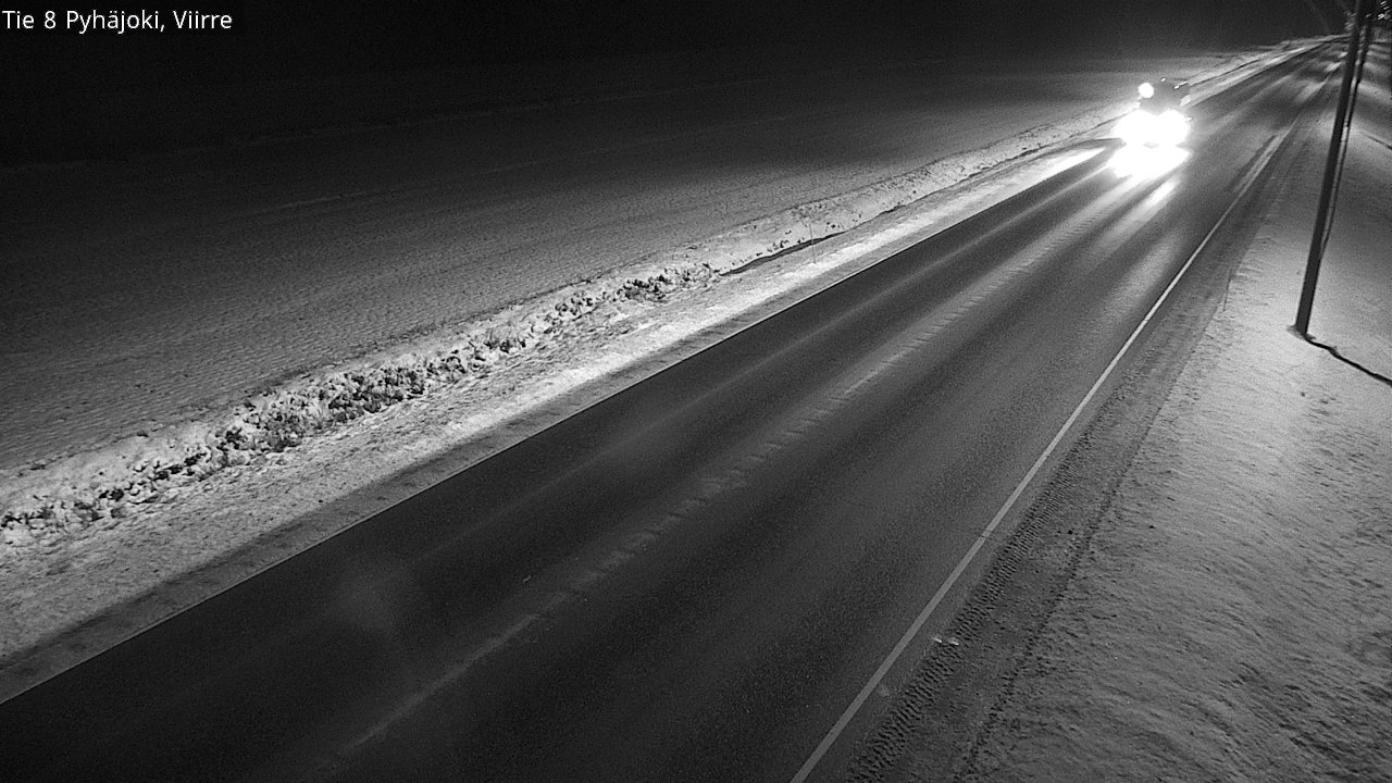 Weather Camera Image Väg 8 Pyhäjoki, Viirre, Pyhäjoki, Pohjois-Pohjanmaa