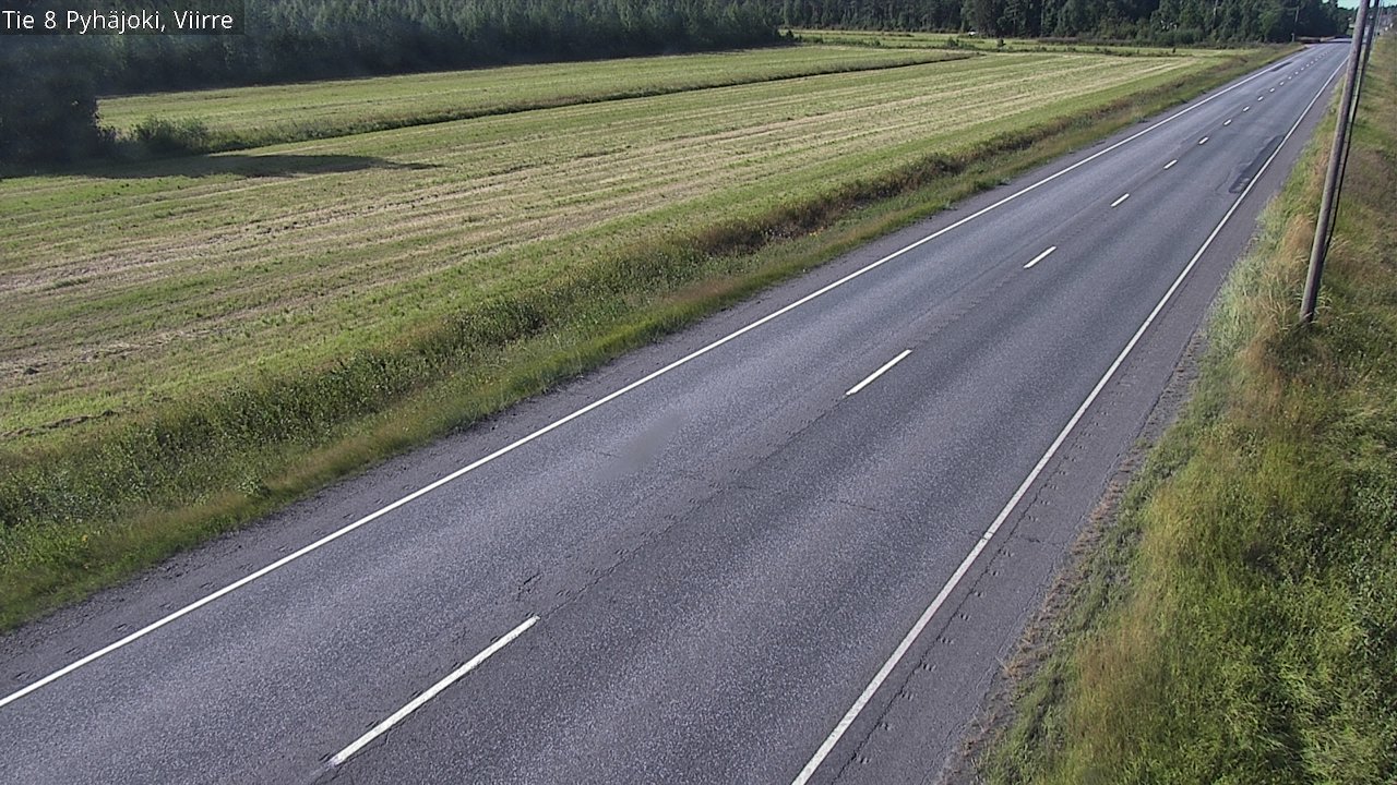 Kelikamerat Kuva Tie 8 Pyhäjoki, Viirre, Pyhäjoki, Pohjois-Pohjanmaa