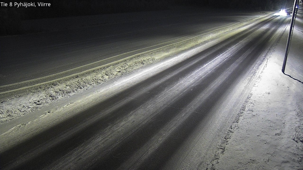 Weather Camera Image Road 8 Pyhäjoki, Viirre, Pyhäjoki, Pohjois-Pohjanmaa
