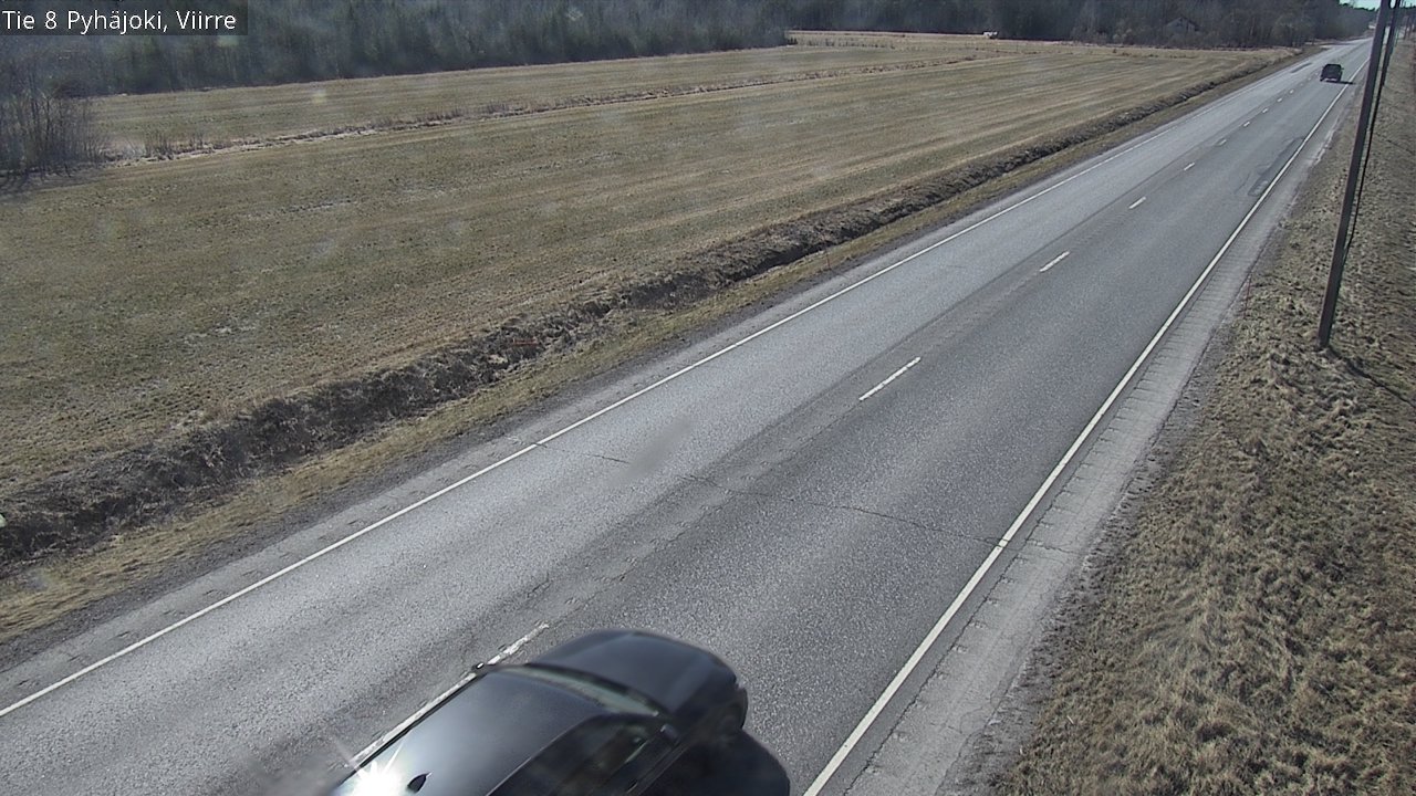 Weather Camera Image Väg 8 Pyhäjoki, Viirre, Pyhäjoki, Pohjois-Pohjanmaa