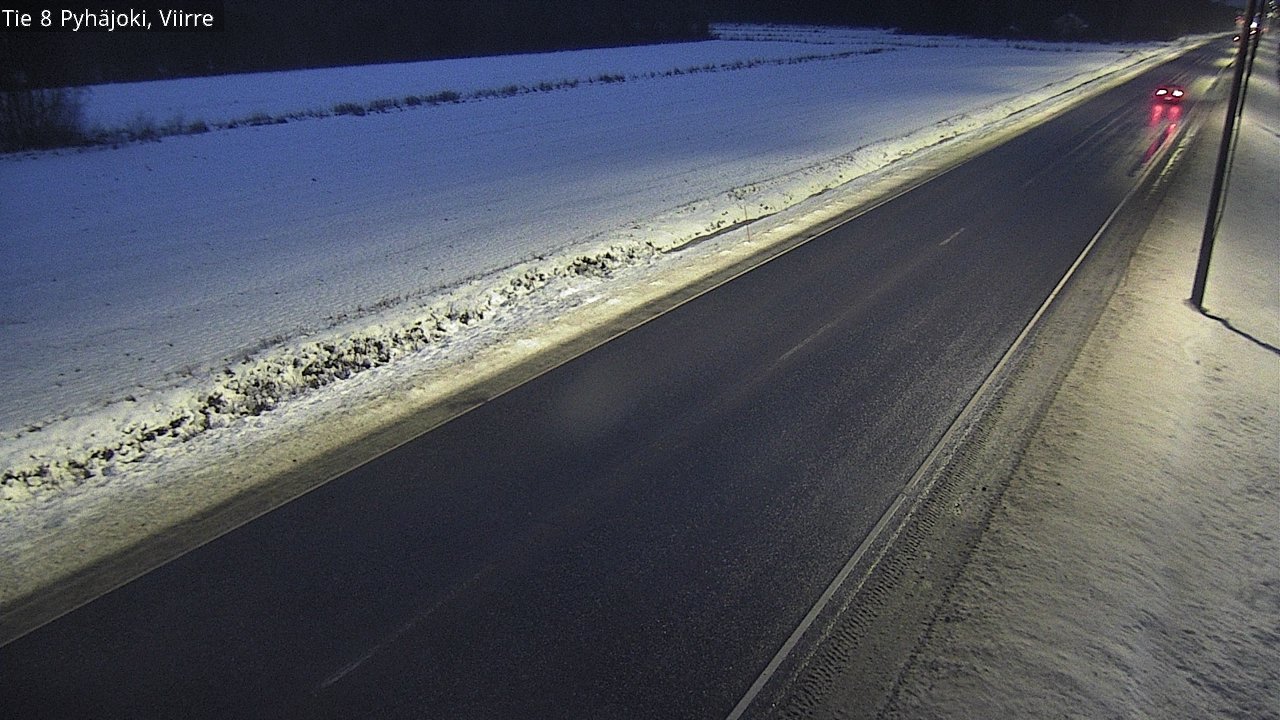 Weather Camera Image Väg 8 Pyhäjoki, Viirre, Pyhäjoki, Pohjois-Pohjanmaa