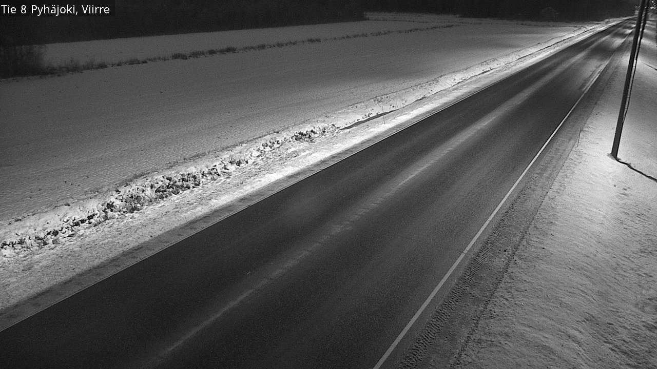 Weather Camera Image Väg 8 Pyhäjoki, Viirre, Pyhäjoki, Pohjois-Pohjanmaa