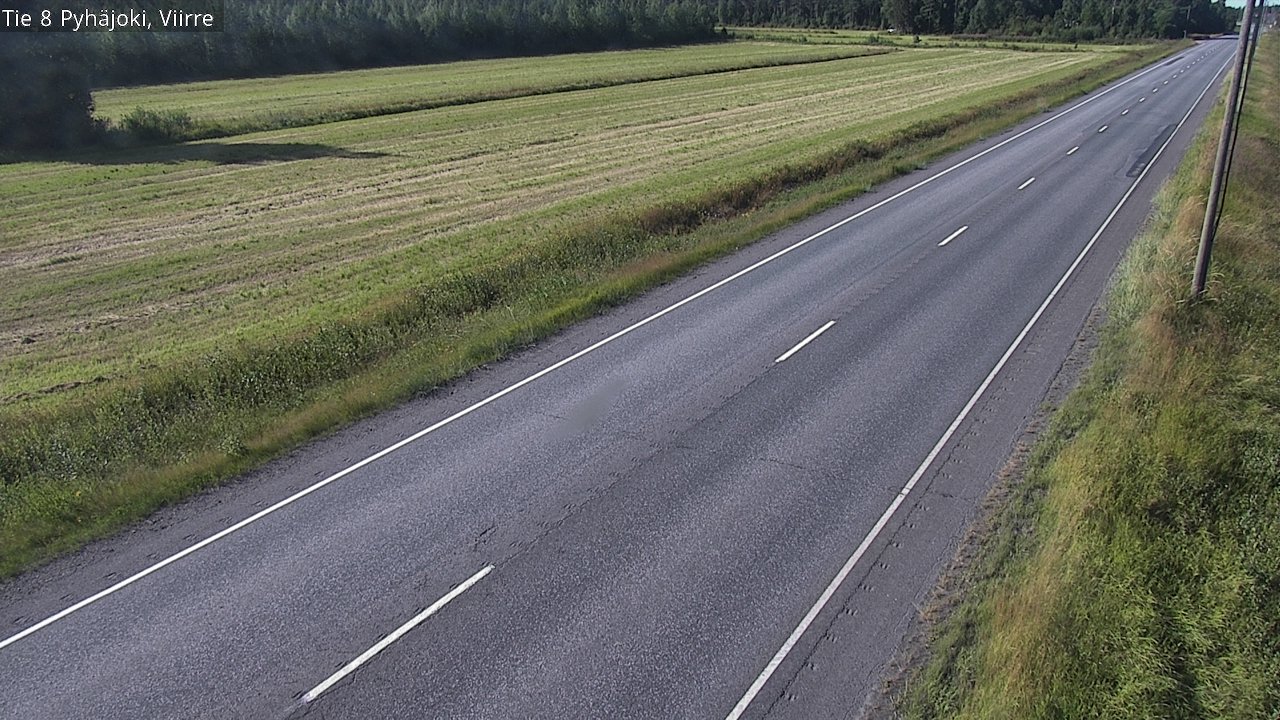 Kelikamerat Kuva Tie 8 Pyhäjoki, Viirre, Pyhäjoki, Pohjois-Pohjanmaa
