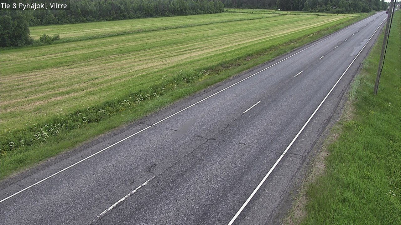 Kelikamerat Kuva Tie 8 Pyhäjoki, Viirre, Pyhäjoki, Pohjois-Pohjanmaa