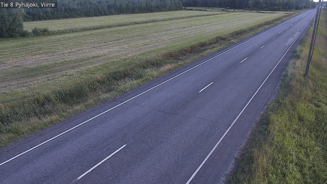 Kelikamerat Kuva Tie 8 Pyhäjoki, Viirre, Pyhäjoki, Pohjois-Pohjanmaa