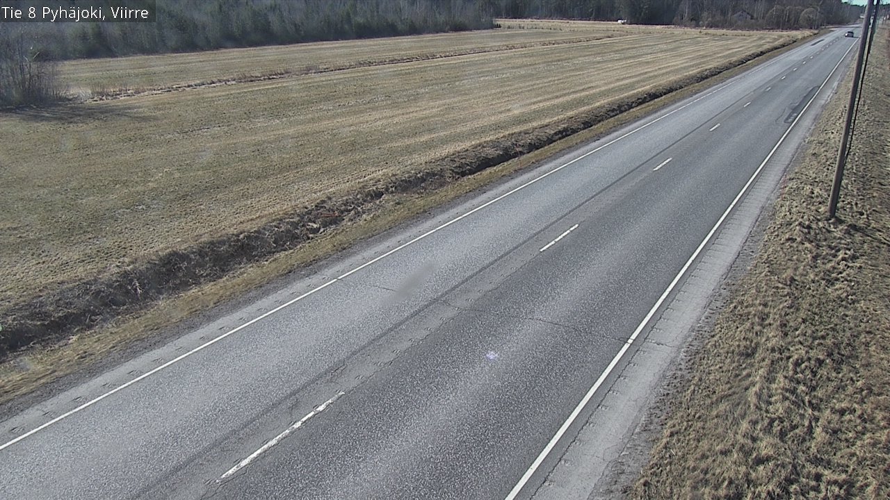 Weather Camera Image Väg 8 Pyhäjoki, Viirre, Pyhäjoki, Pohjois-Pohjanmaa