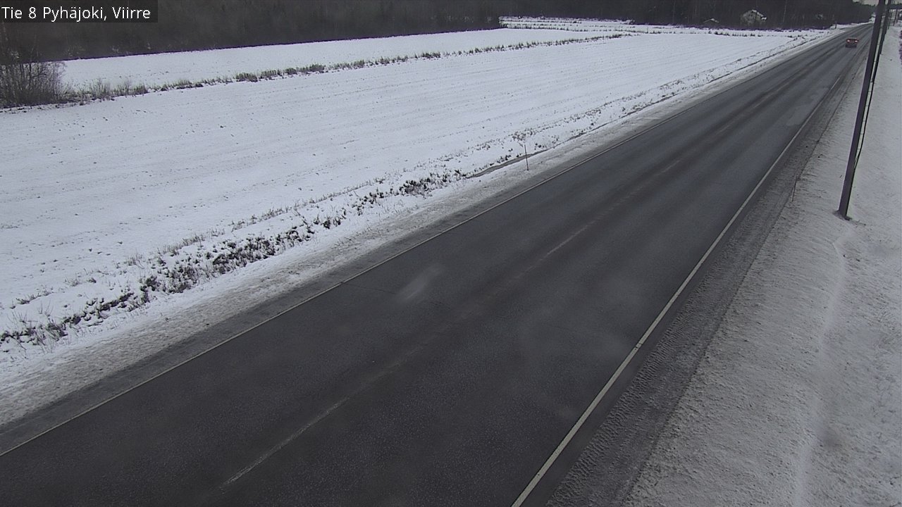 Weather Camera Image Väg 8 Pyhäjoki, Viirre, Pyhäjoki, Pohjois-Pohjanmaa