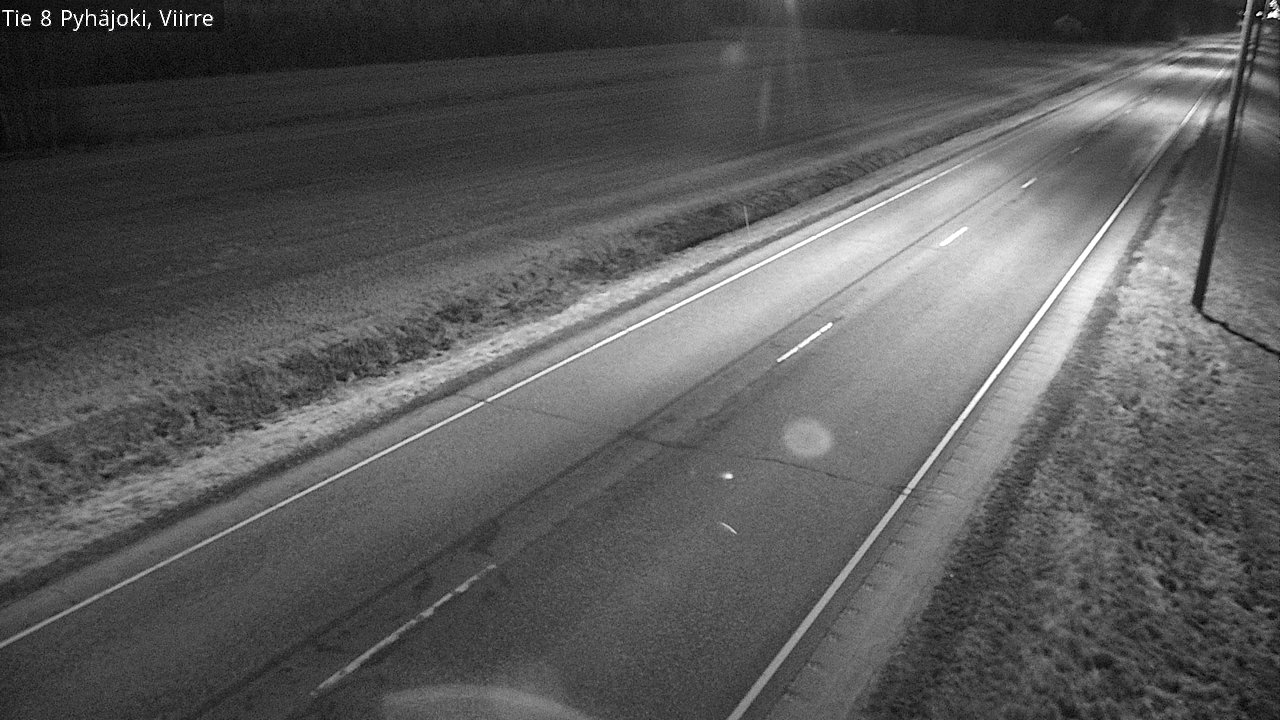 Weather Camera Image Väg 8 Pyhäjoki, Viirre, Pyhäjoki, Pohjois-Pohjanmaa