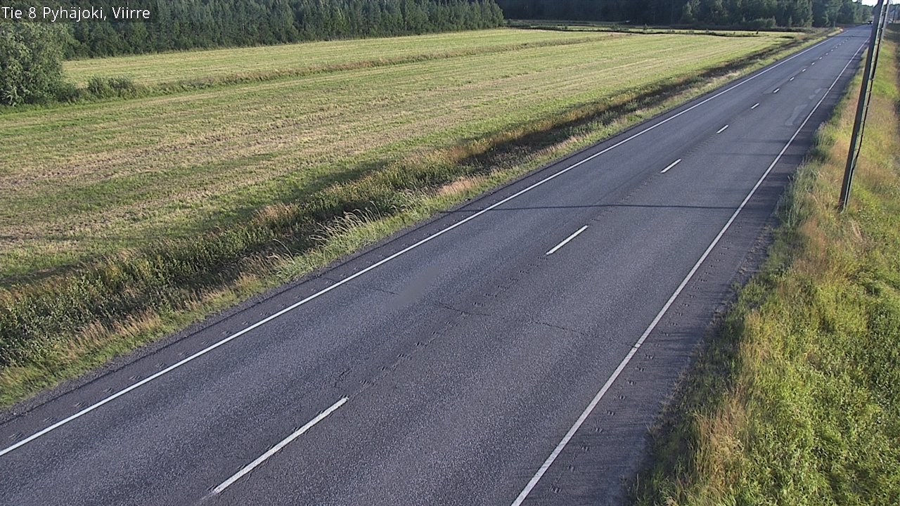 Kelikamerat Kuva Tie 8 Pyhäjoki, Viirre, Pyhäjoki, Pohjois-Pohjanmaa