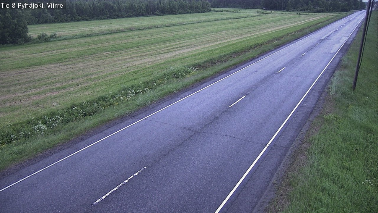 Kelikamerat Kuva Tie 8 Pyhäjoki, Viirre, Pyhäjoki, Pohjois-Pohjanmaa