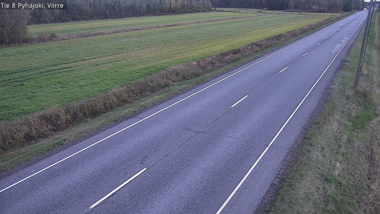 Kelikamerat Kuva Tie 8 Pyhäjoki, Viirre, Pyhäjoki, Pohjois-Pohjanmaa