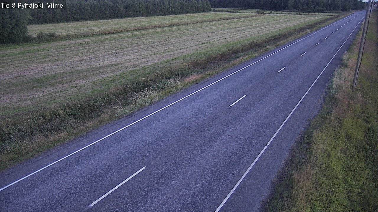 Kelikamerat Kuva Tie 8 Pyhäjoki, Viirre, Pyhäjoki, Pohjois-Pohjanmaa