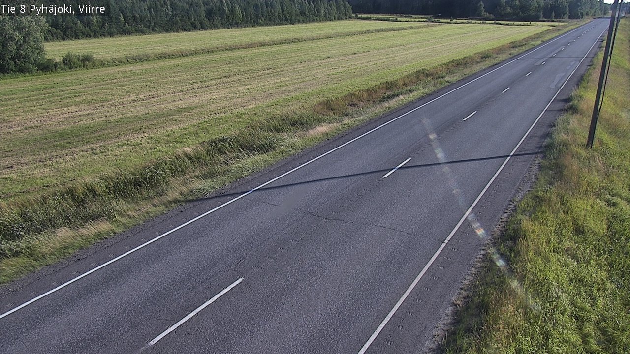 Kelikamerat Kuva Tie 8 Pyhäjoki, Viirre, Pyhäjoki, Pohjois-Pohjanmaa