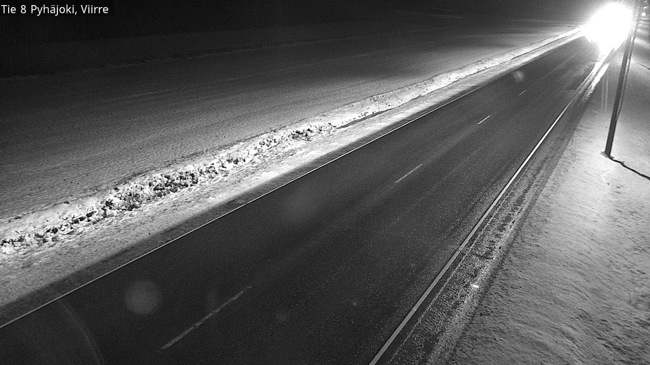 Weather Camera Image Väg 8 Pyhäjoki, Viirre, Pyhäjoki, Pohjois-Pohjanmaa
