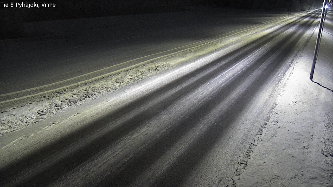 Weather Camera Image Road 8 Pyhäjoki, Viirre, Pyhäjoki, Pohjois-Pohjanmaa