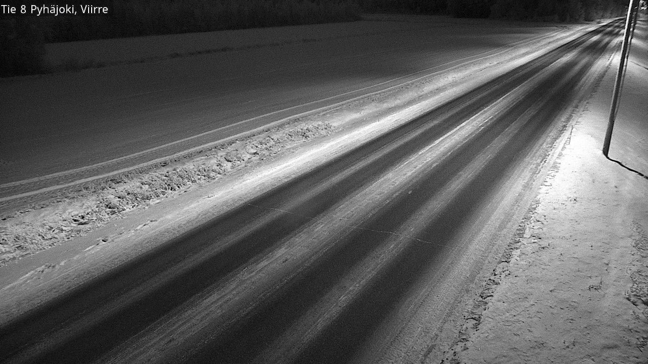 Weather Camera Image Road 8 Pyhäjoki, Viirre, Pyhäjoki, Pohjois-Pohjanmaa