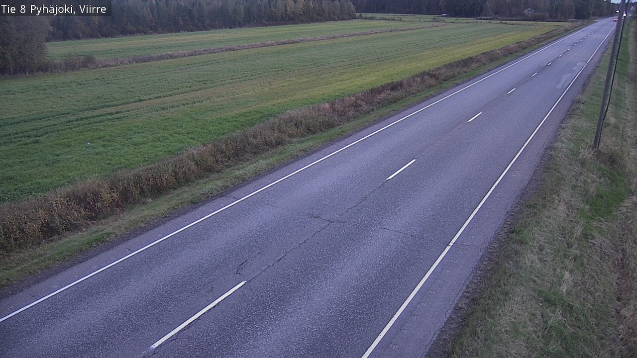 Kelikamerat Kuva Tie 8 Pyhäjoki, Viirre, Pyhäjoki, Pohjois-Pohjanmaa