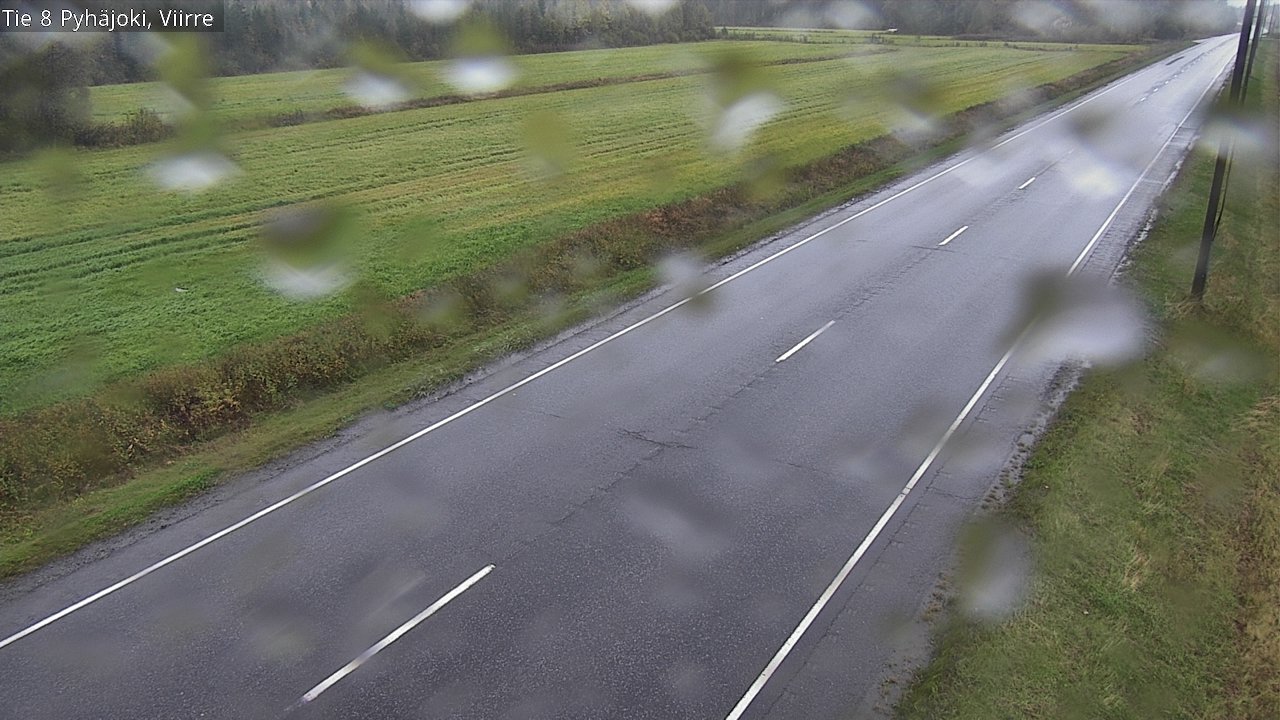 Weather Camera Image Road 8 Pyhäjoki, Viirre, Pyhäjoki, Pohjois-Pohjanmaa