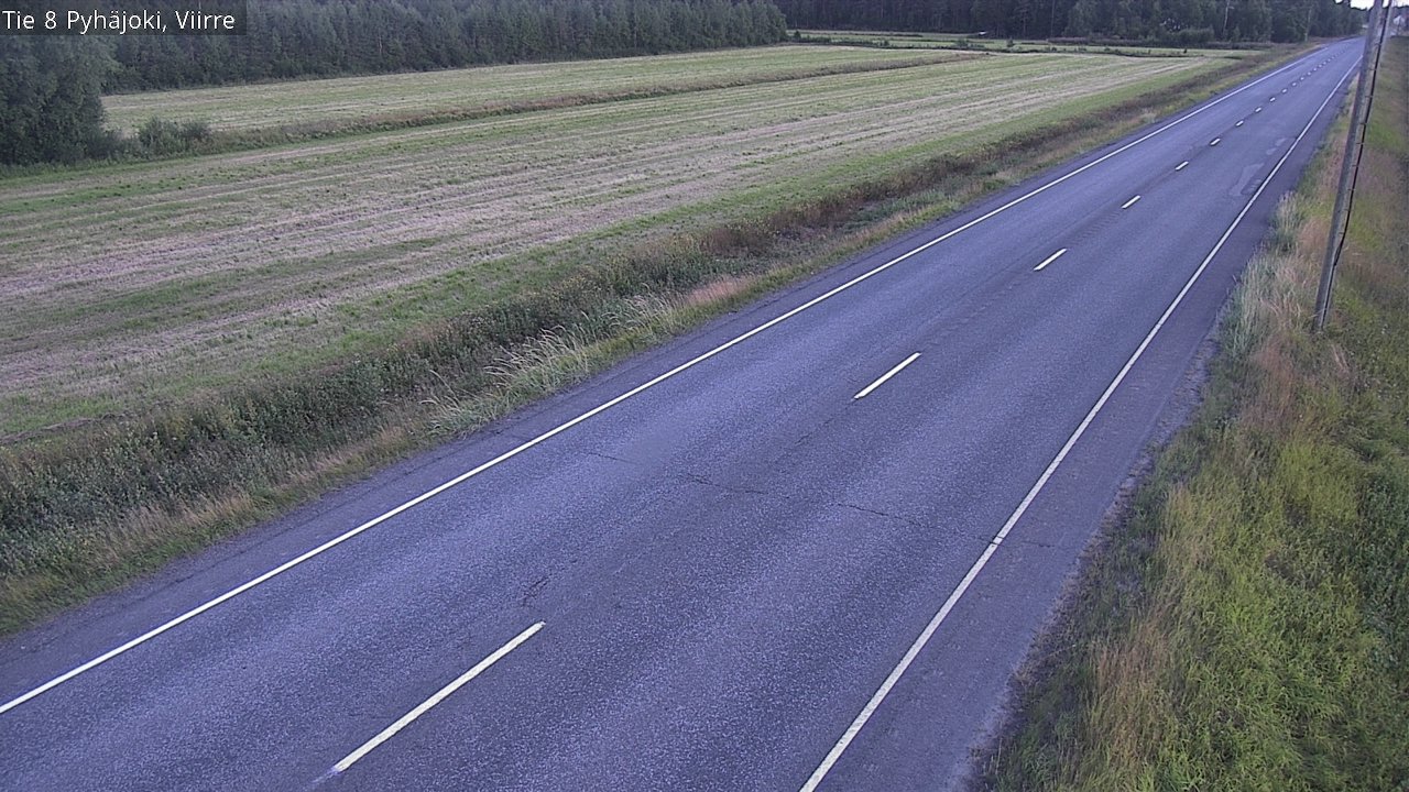 Kelikamerat Kuva Tie 8 Pyhäjoki, Viirre, Pyhäjoki, Pohjois-Pohjanmaa